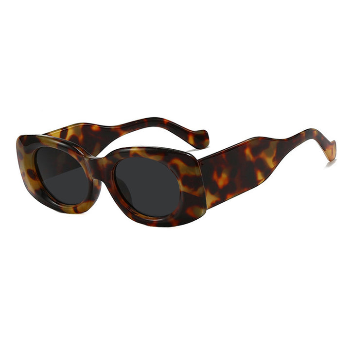 Dame futuristisk solbrille i elegant kvadratdesign Luvikno