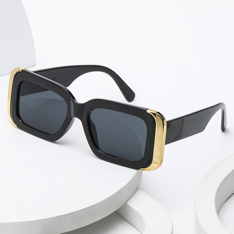 Dame Oversized-solbriller i moderne dyreprint-design Luvikno