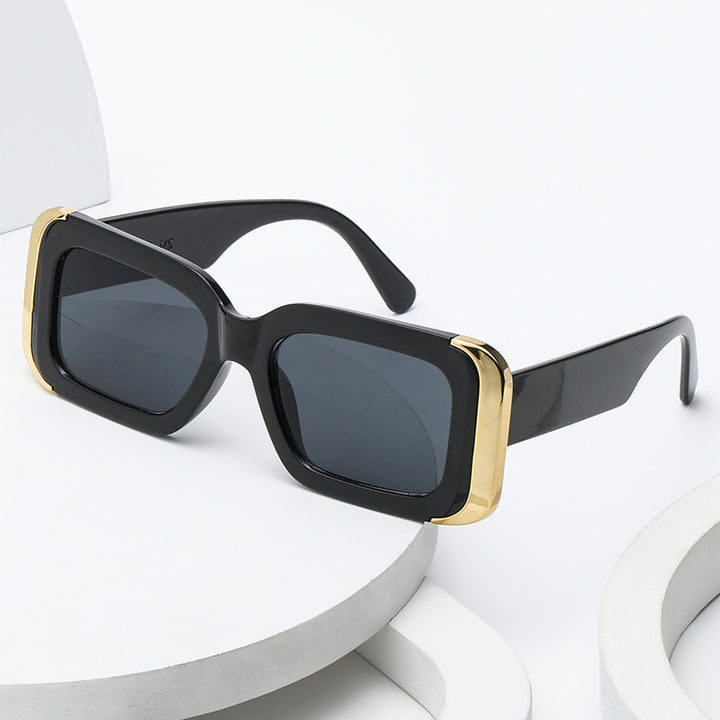 Dame Oversized-solbriller i moderne dyreprint-design Luvikno