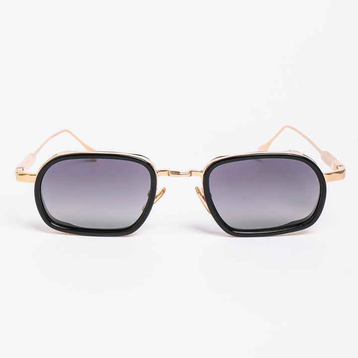 Dame moteriktig solbrille med robust metallramme og trendy glass Luvikno
