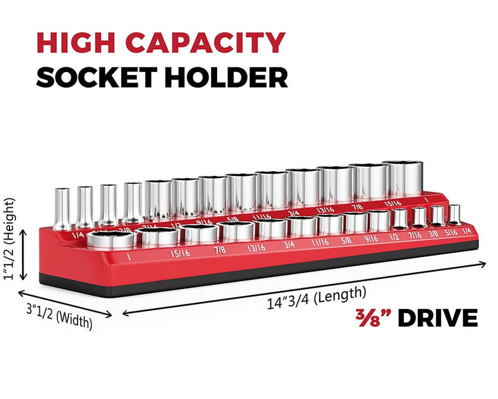 Heavy-Duty Magnetisk Socket Organizer Luvikno