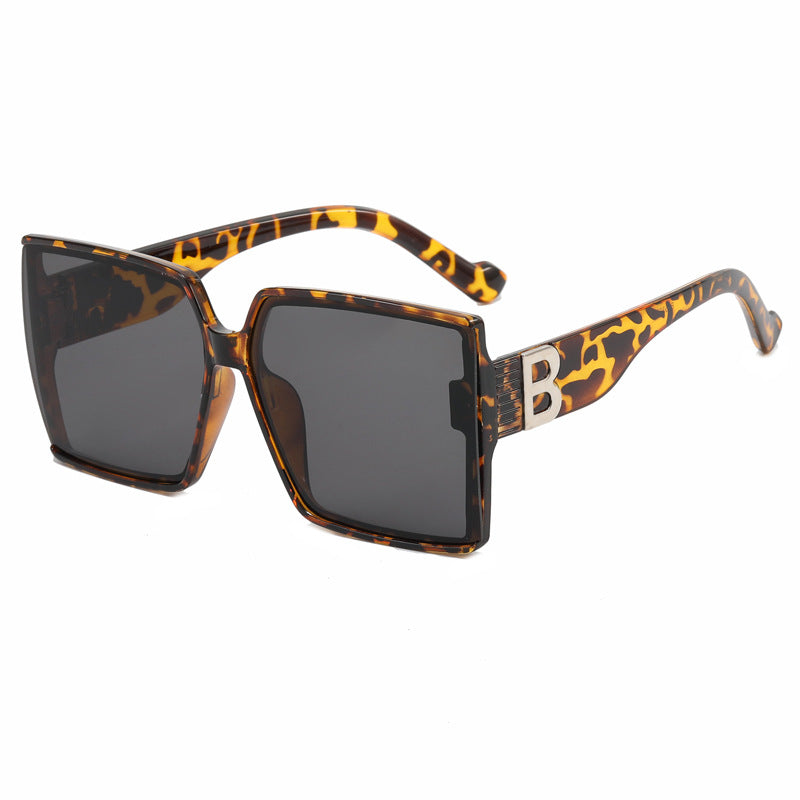 Dame Overdimensjonert Solbrille med luksuriøs Detalj Luvikno