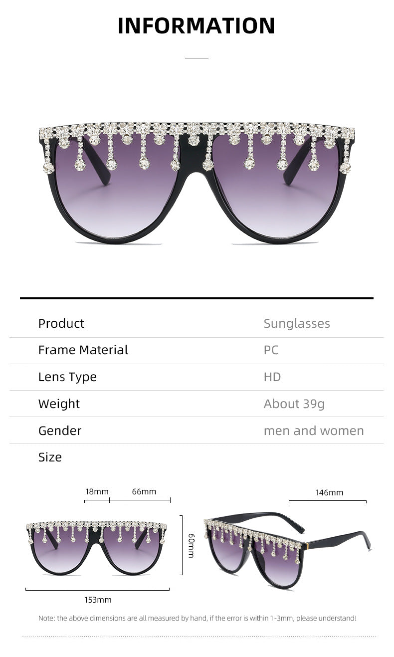 Dame Dekorativ Glamour-solbrille Luvikno
