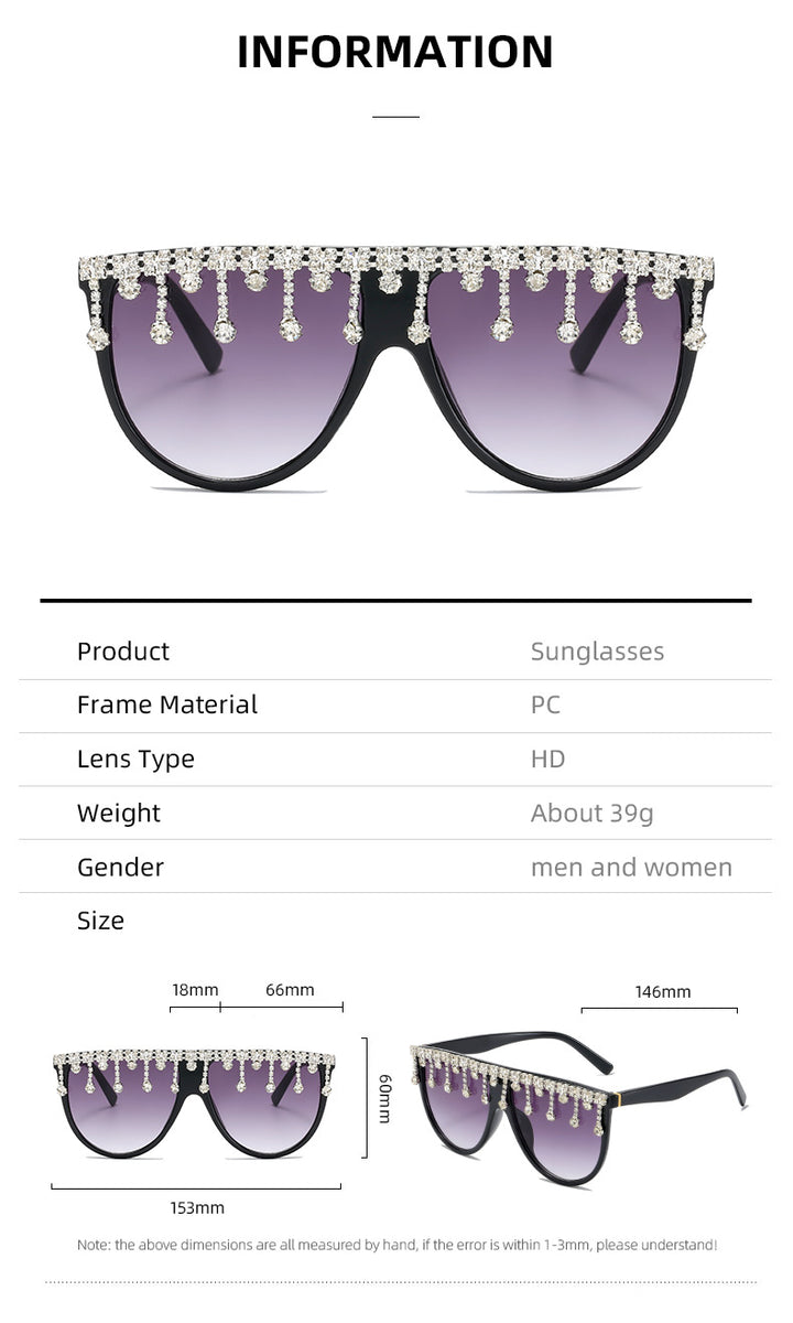 Dame Dekorativ Glamour-solbrille Luvikno