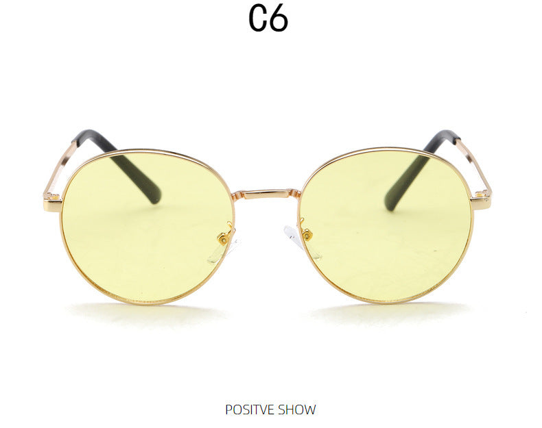 Dame moteriktig solbrille med speilet fargegradient Luvikno