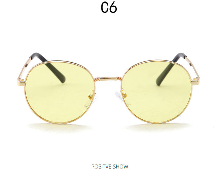 Dame moteriktig solbrille med speilet fargegradient Luvikno