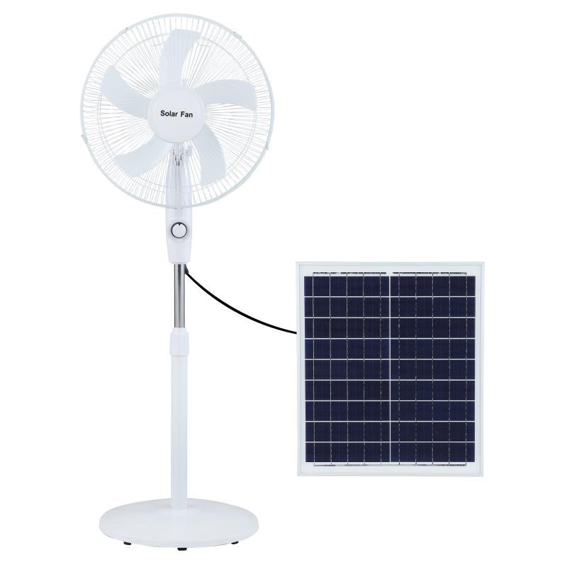 Unisex Solarbetrift Stående vifte med justerbar vinkel og effektive vifteblader Luvikno