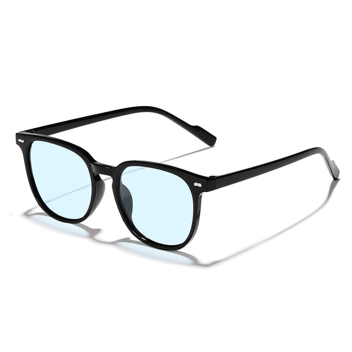 Dame fashionable solbriller med transparent ramme og høy kvalitet linser Luvikno