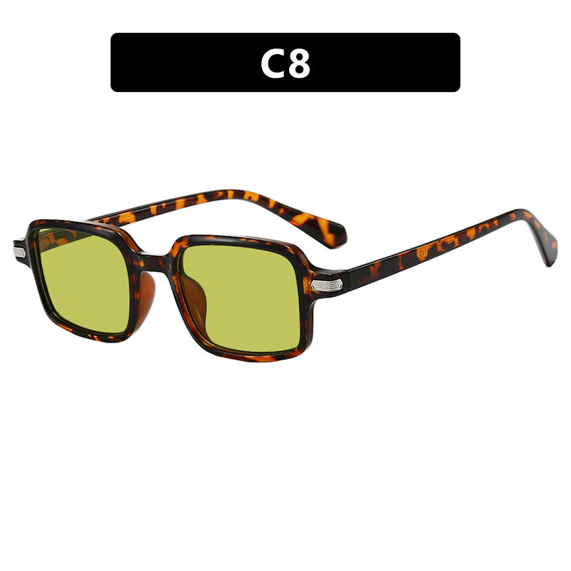 Dame kvadratisk solbrille med beskyttende UV-filter og robust ramme Luvikno