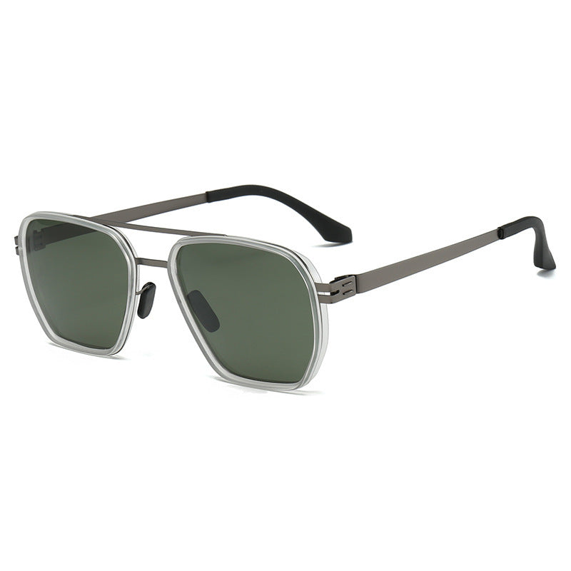 Damer moderne oversized firkantet solbrille Luvikno