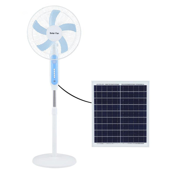Unisex Solarbetrift Stående vifte med justerbar vinkel og effektive vifteblader Luvikno
