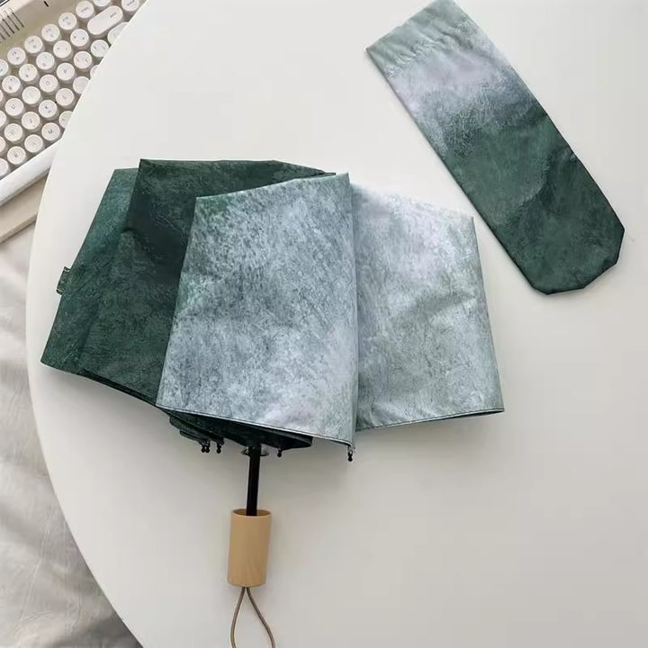 Dame Automatisk Faltregnparaply med elegant strukturdesign Luvikno