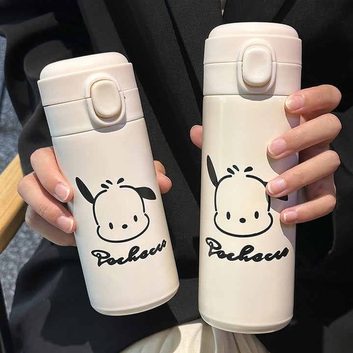 Damen Isolierflasche mit sicherem Klappverschluss und niedlichem Tiermotiv Luvikno