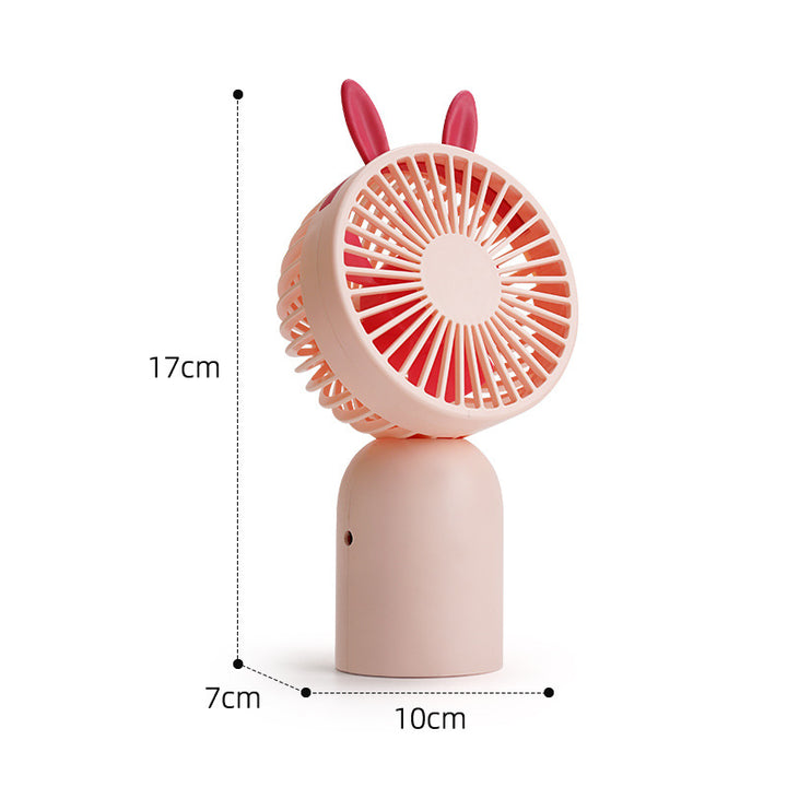 Dame portable mini vifte med kreative dyreører Skanto
