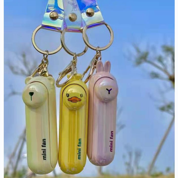 Unisex Mini Håndvifte i lekent kanin-design Luvikno