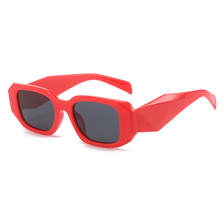 Dame Stilig solbrille med unik geometrisk ramme Luvikno