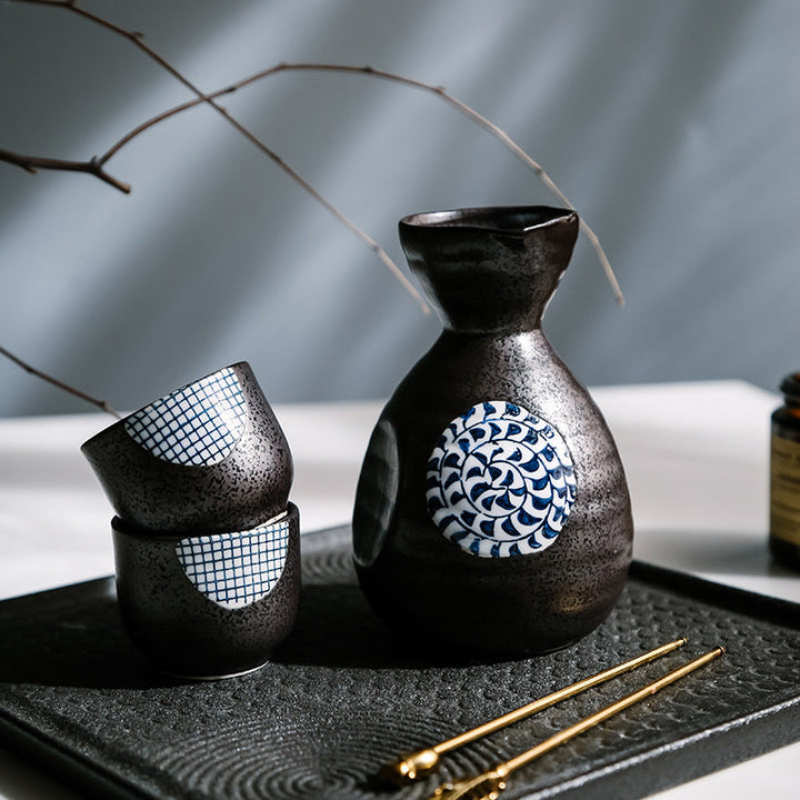 Japansk Sakura Håndlagde Keramiske Sake Sett | Luvikno