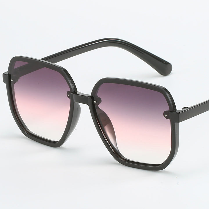 Dame geometrisk solbrille i moderne design Luvikno
