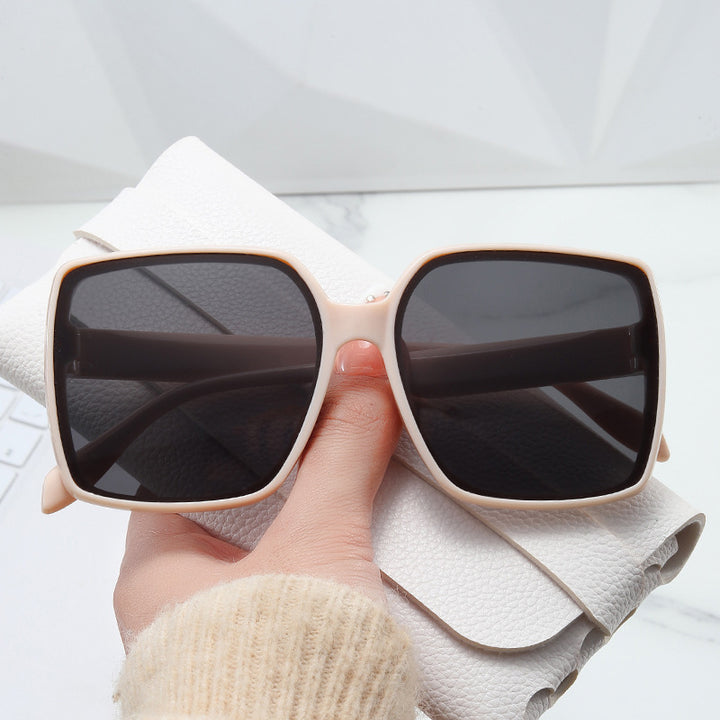 Dame oversized solbriller i moderne skilpadde-design Luvikno