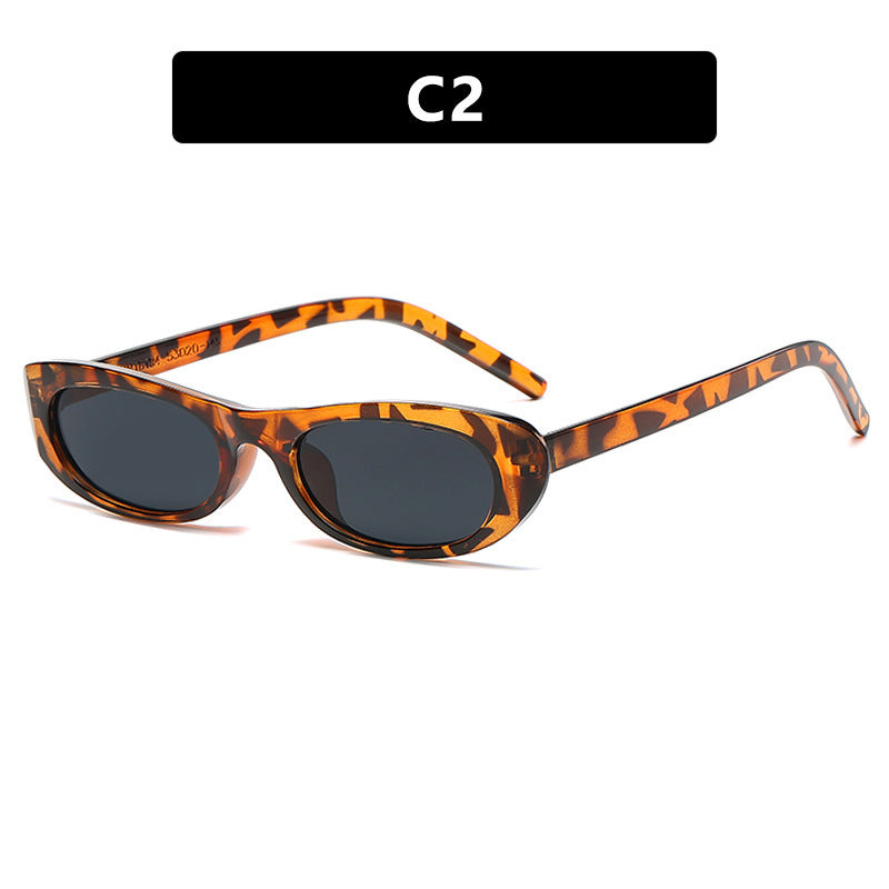 Dame moteriktig solbrille i elegant cat-eye stil Luvikno