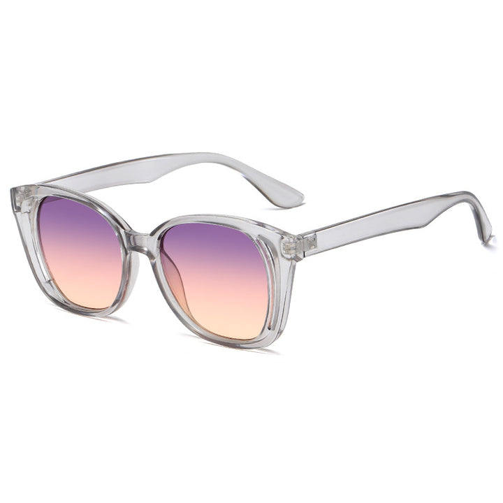 Dame stilige Cat-Eye solbriller med robust ramme Luvikno