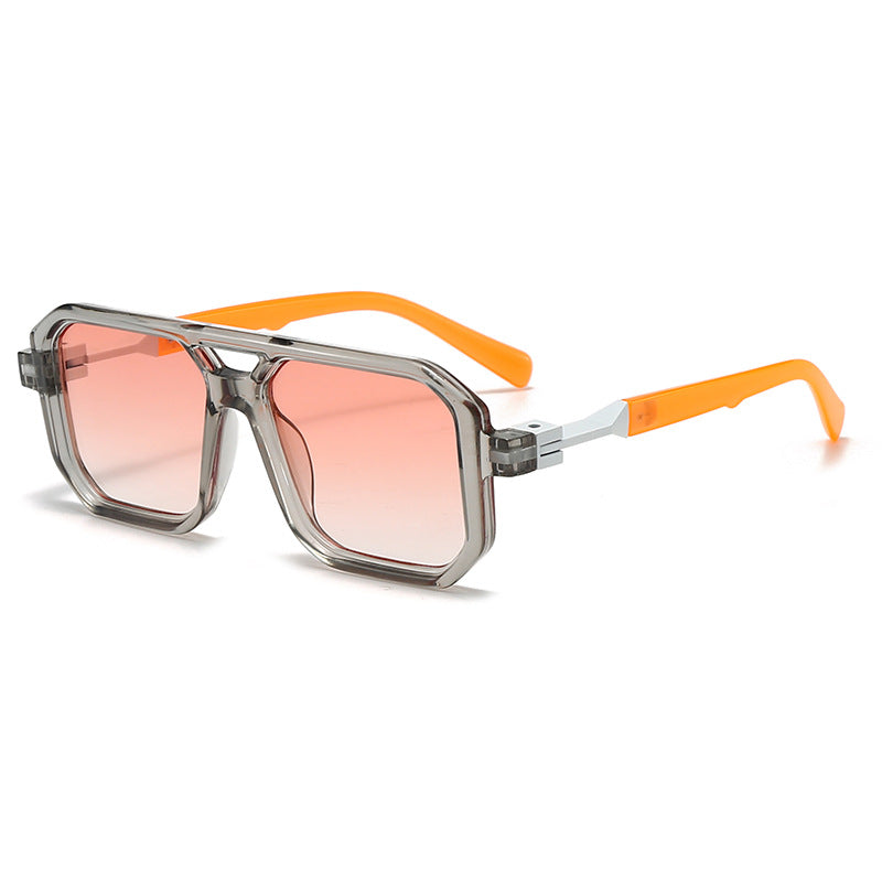 Dame stilige oversized solbriller med geometrisk ramme Luvikno
