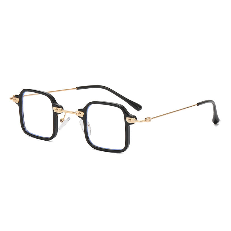 Dame geometrisk solbrille med stilfull metallramme Luvikno