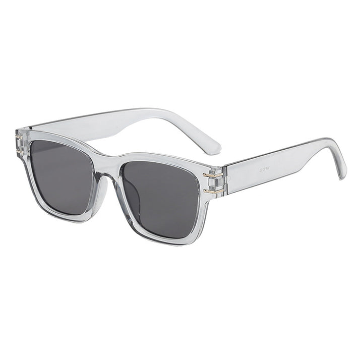 Dame moteriktig oversized solbrille med holdbar plastinnfatning Luvikno