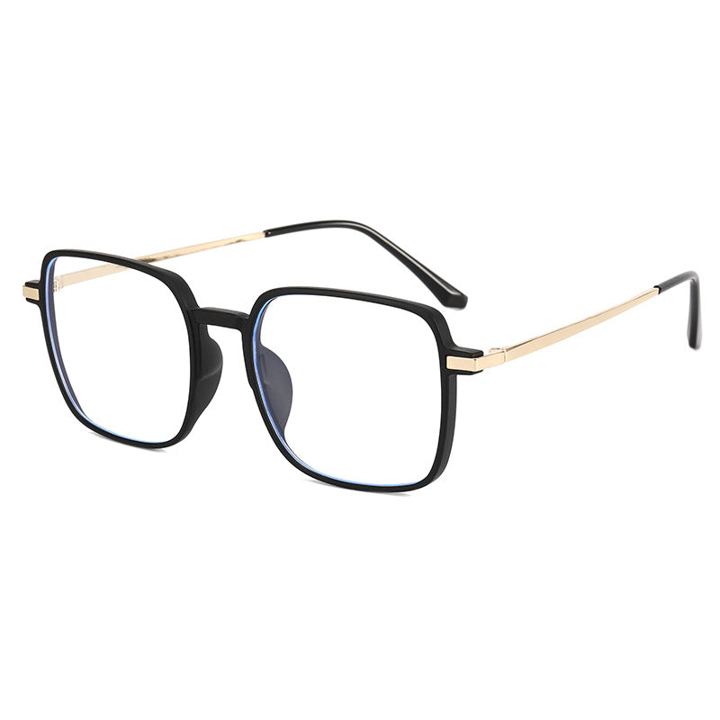 Dame moteriktig oversized solbrille med eksklusive metall-detaler Luvikno