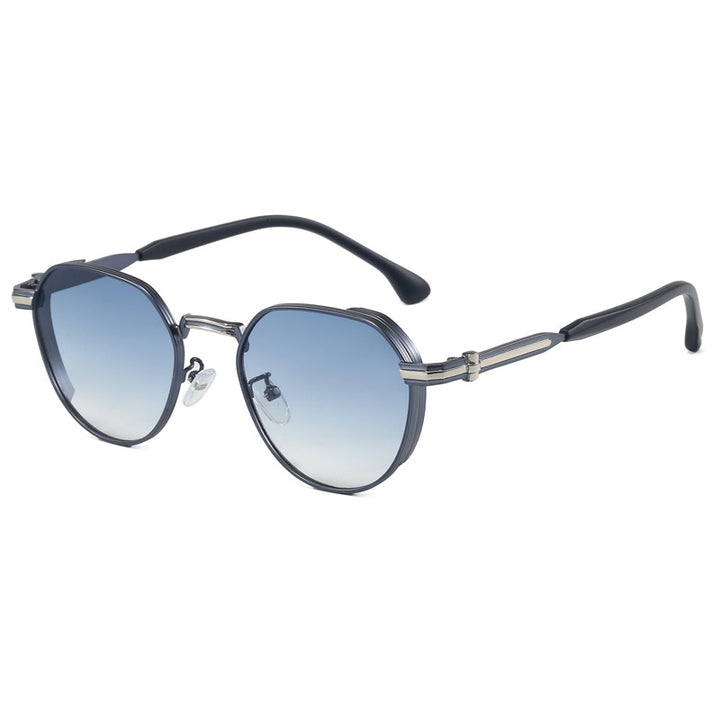 Dame geometrisk solbrille i moderne design Luvikno