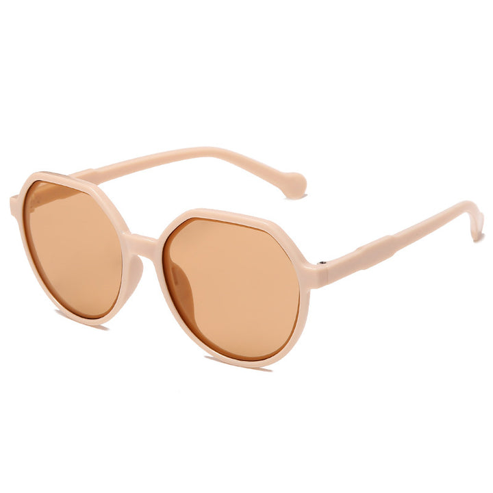 Dame moter solbrille med markant åttekant-design Luvikno