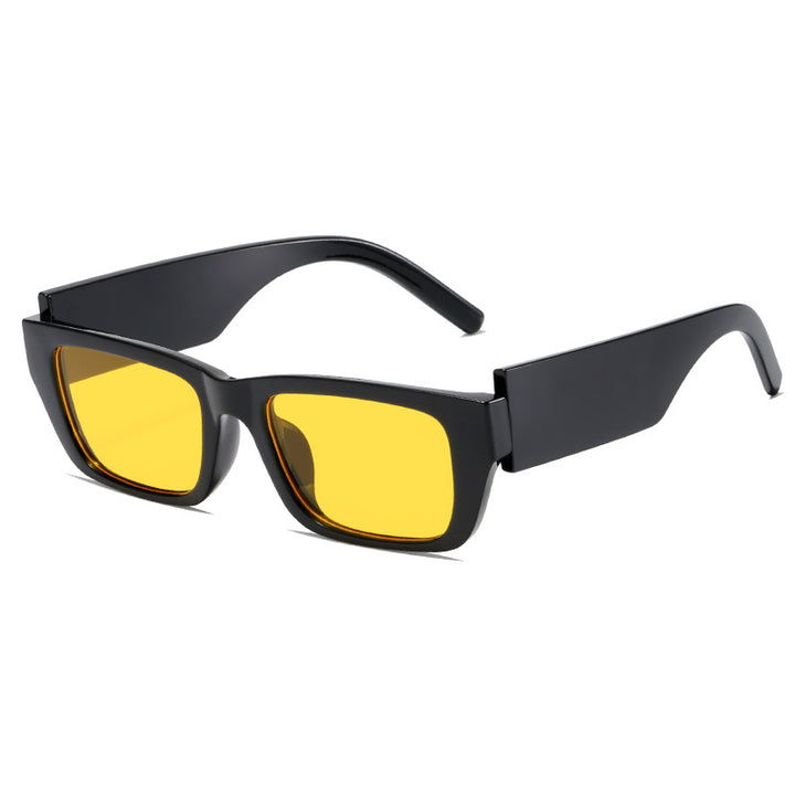 Dame moteriktig rektangulær solbrille i innovativ design Luvikno