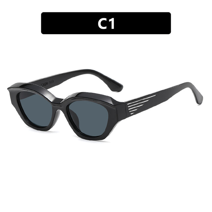 Dame Cat-Eye solbriller med markant ramme og UV-beskyttelse Luvikno