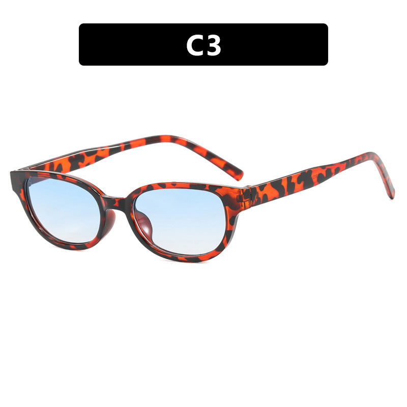Dame moteriske Cat-Eye solbriller med UV-beskyttelse og lett ramme Luvikno