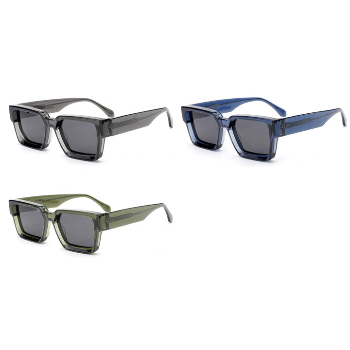 Dame moteriktig solbrille i stilfull design med bred ramme Luvikno