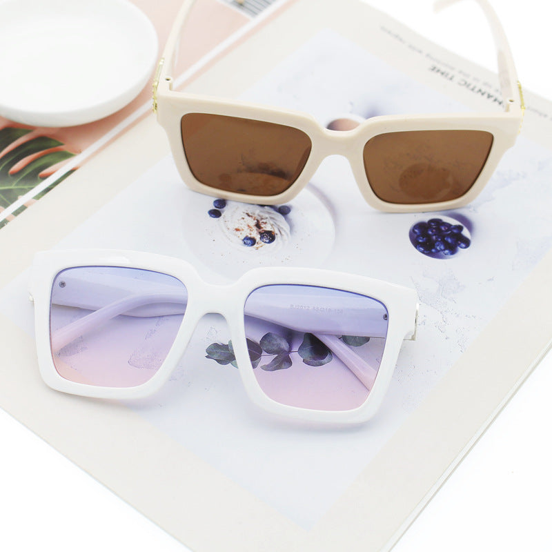 Dame trendy firkantet solbrille med høyverdig UV-beskytter teknologi Luvikno