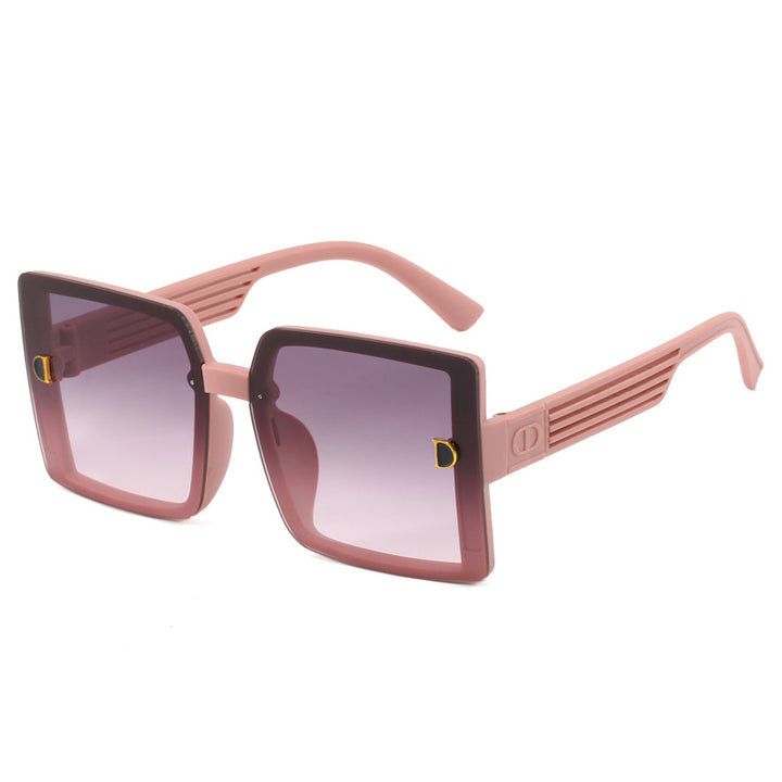 Dame firkantet solbrille med ergonomisk ramme og UV-beskyttelse Luvikno