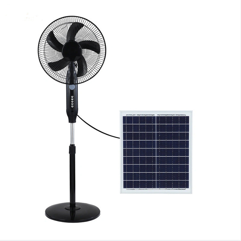 Unisex Solarbetrift Stående vifte med justerbar vinkel og effektive vifteblader Luvikno