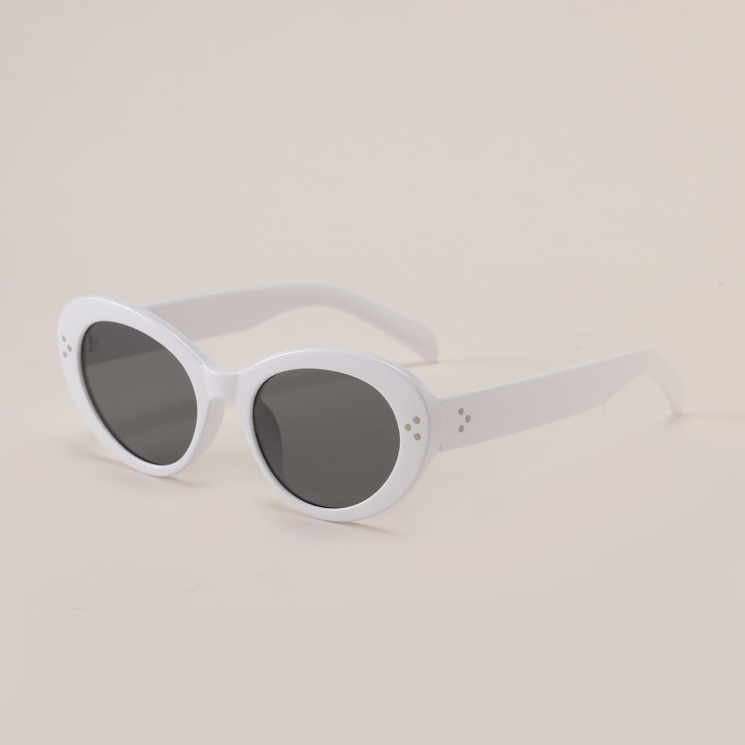 Dame moteriktig oversized solbrille med elegant ramme Luvikno