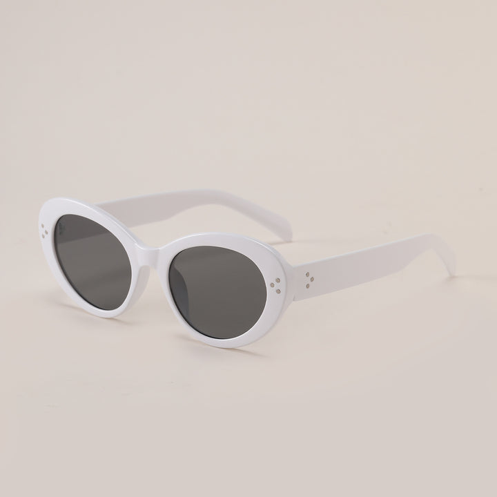 Dame moteriktig oversized solbrille med elegant ramme Luvikno