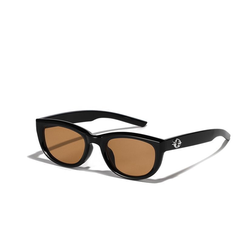 Dame moter Cat-Eye solbrille med robust ramme Luvikno