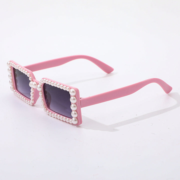 Dame stilig solbrille med perlepynt Luvikno