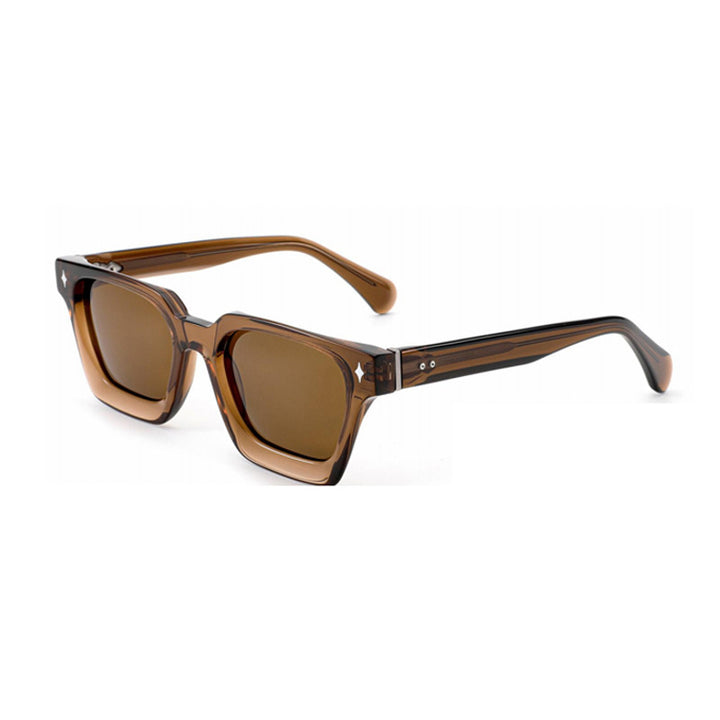 Dame solbrille i moderne design med bred ramme og høyverdig UV-beskyttelse Luvikno