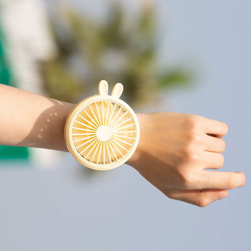 Unisex Bærbar Håndvifte med integrert Armbånd og fleksibel Lene Luvikno