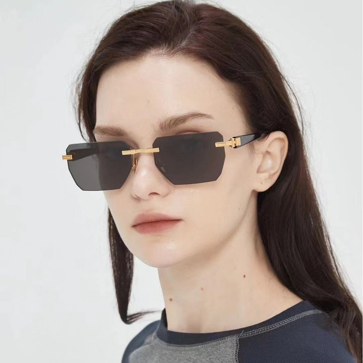 Dame Geometrisk Solbrille Luvikno