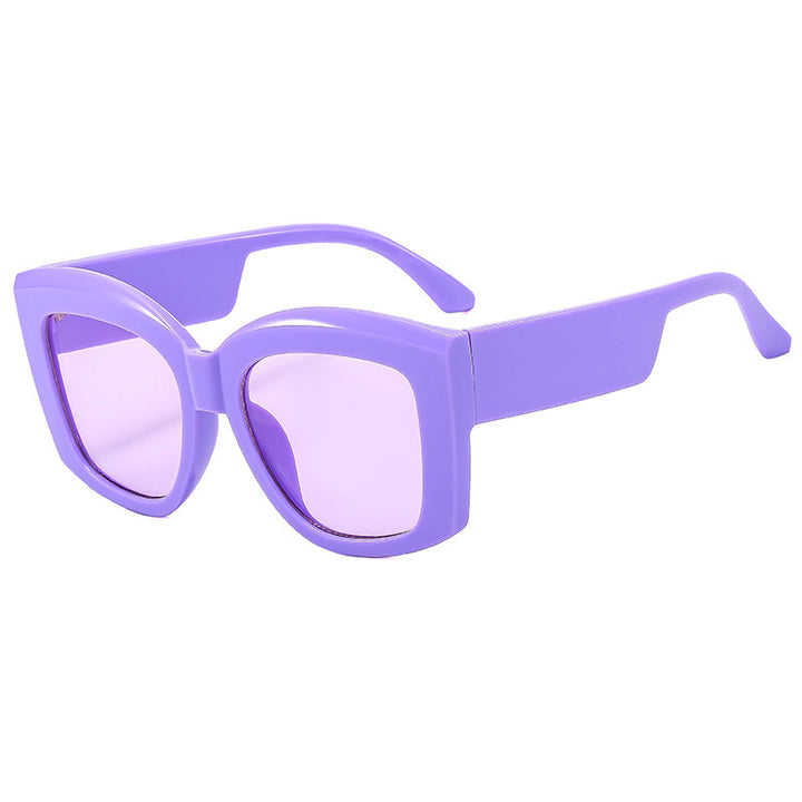 Damen oversized solbrille med kreativt design og høy kvalitet UV-beskyttelse Luvikno