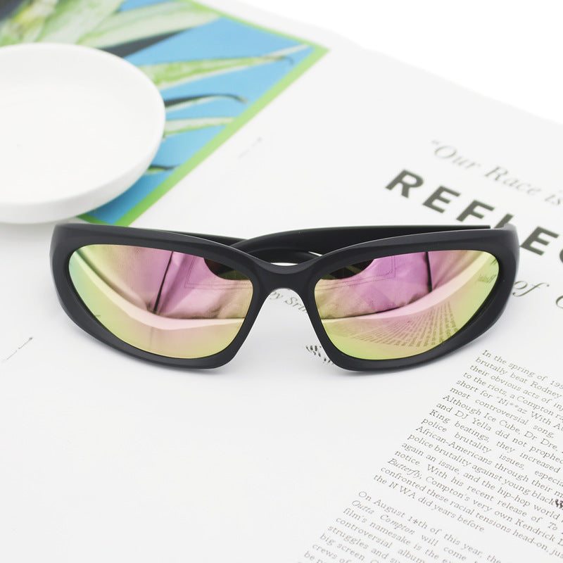 Damer Sporty solbrille med høykvalitets UV-beskyttelsesmateriale Luvikno