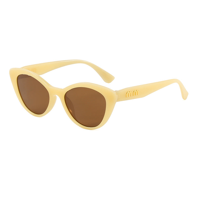 Damen Cat-Eye solbriller i trendy vintage-stil Luvikno