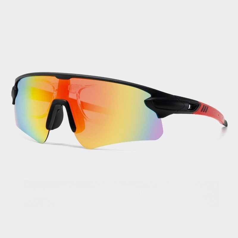 Unisex Sportslig høytytende solbrille med aerodynamisk design og justerbart nesepad Luvikno