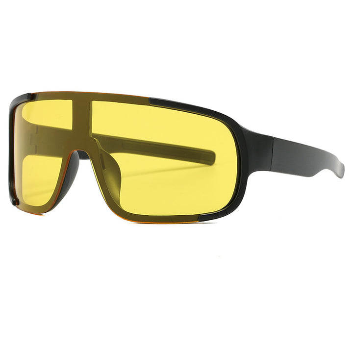 Damen moteriktig sportssolbrille med bred UV-beskyttelse Luvikno